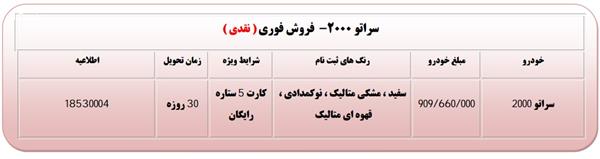 فروش اقساطی سراتو و آریو اتوماتیک آغاز شد